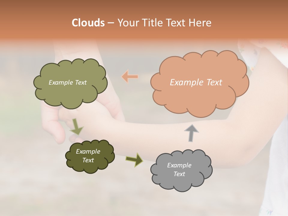 Childhood Hand Together PowerPoint Template
