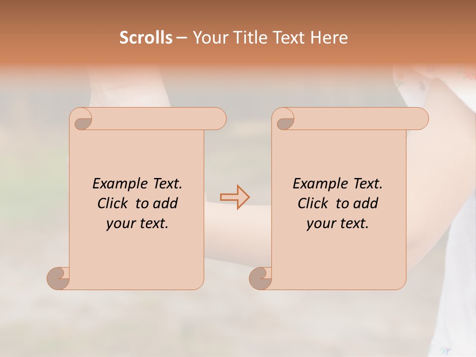 Childhood Hand Together PowerPoint Template