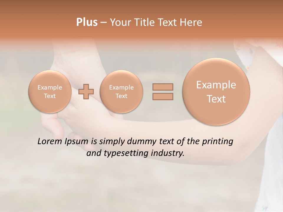 Childhood Hand Together PowerPoint Template