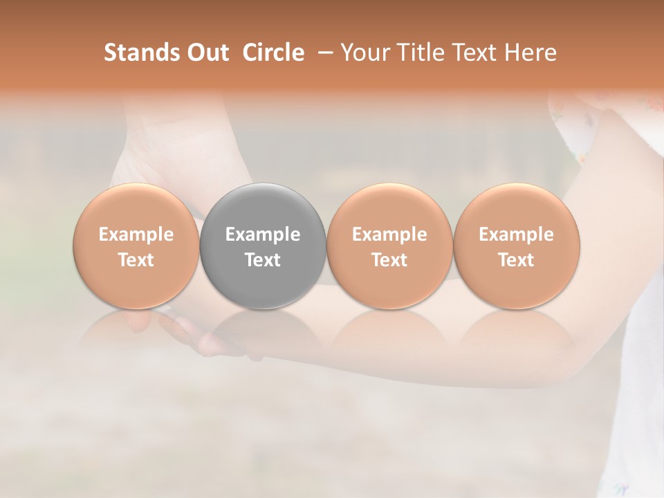 Childhood Hand Together PowerPoint Template