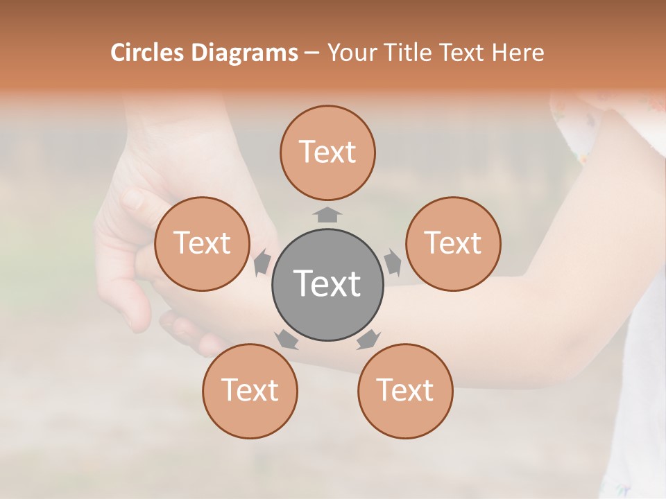 Childhood Hand Together PowerPoint Template