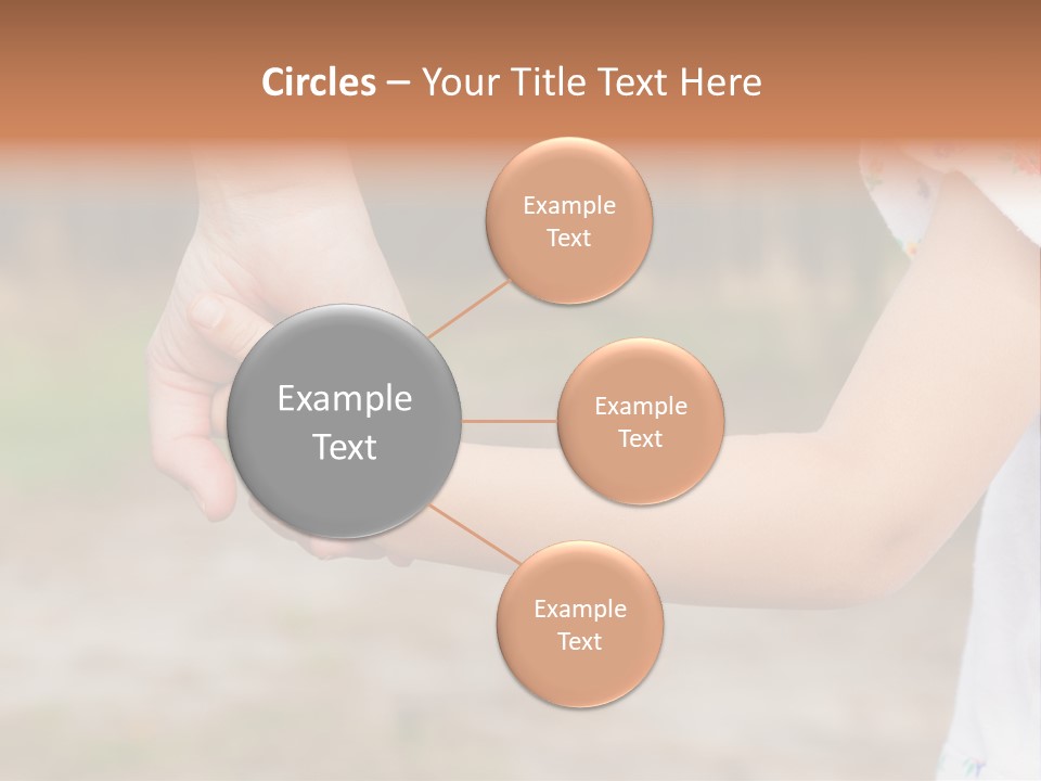 Childhood Hand Together PowerPoint Template