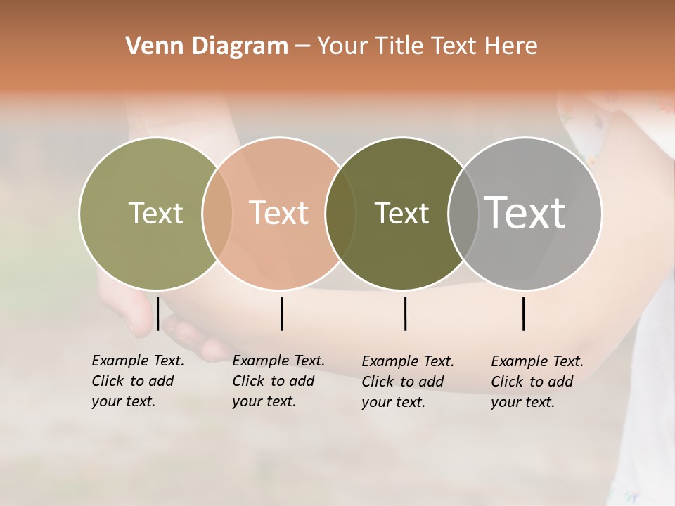 Childhood Hand Together PowerPoint Template