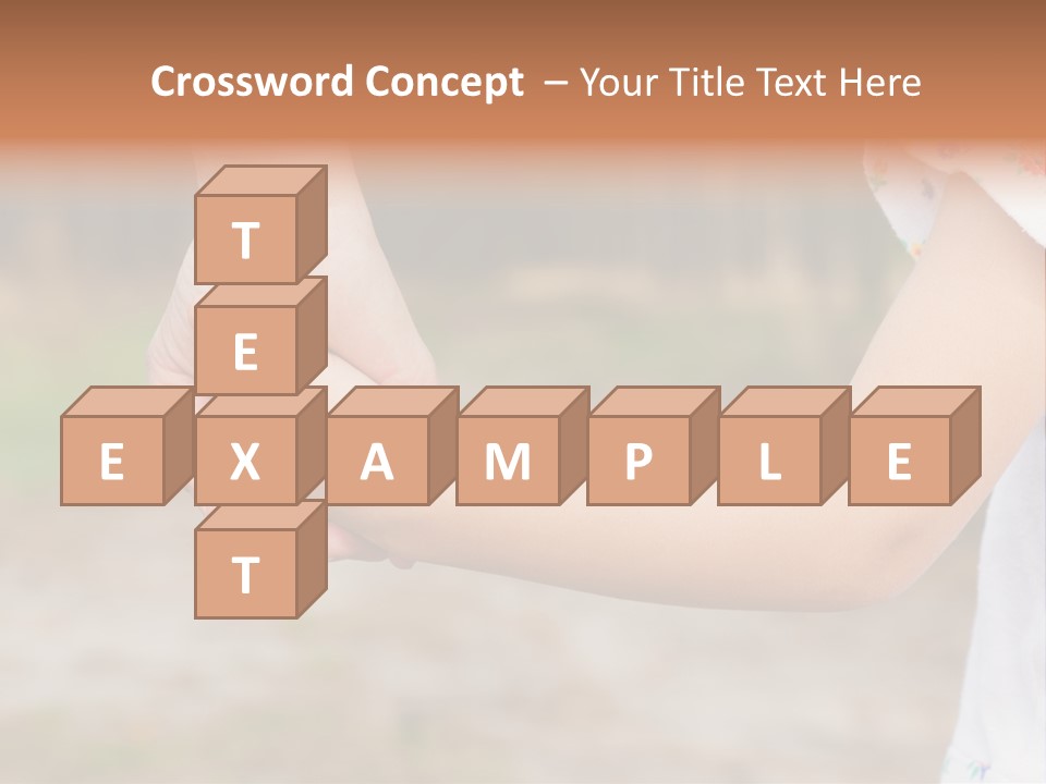 Childhood Hand Together PowerPoint Template