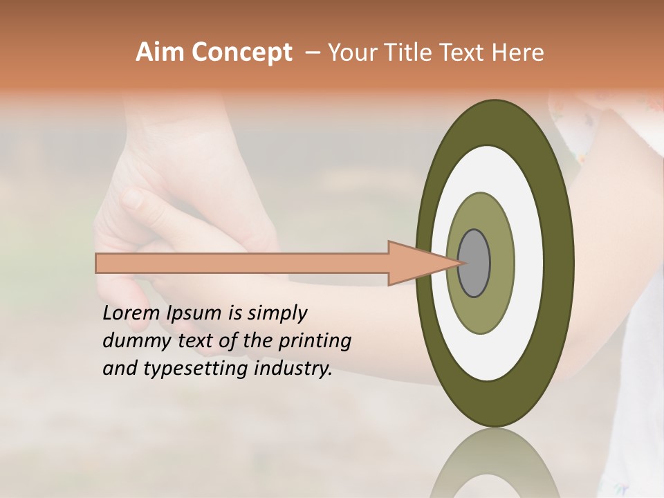 Childhood Hand Together PowerPoint Template