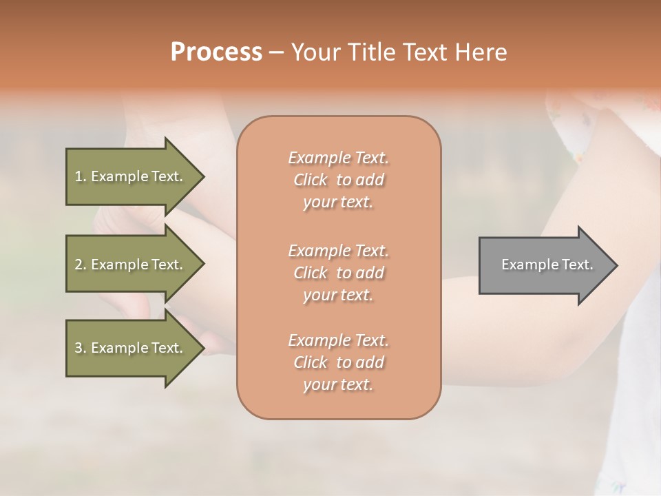 Childhood Hand Together PowerPoint Template
