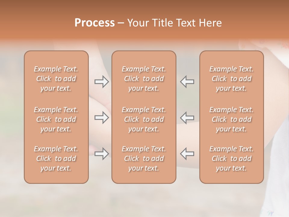 Childhood Hand Together PowerPoint Template