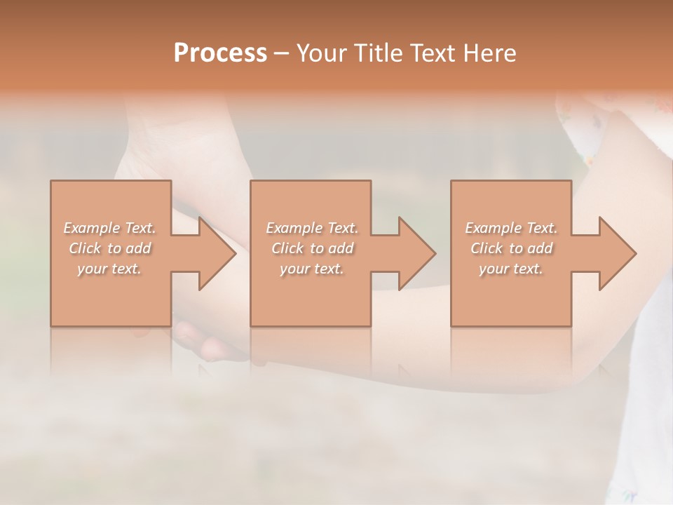 Childhood Hand Together PowerPoint Template