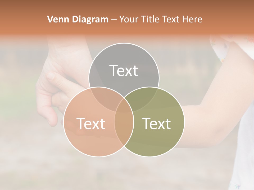 Childhood Hand Together PowerPoint Template