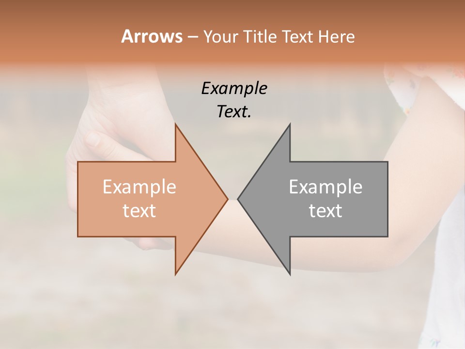 Childhood Hand Together PowerPoint Template