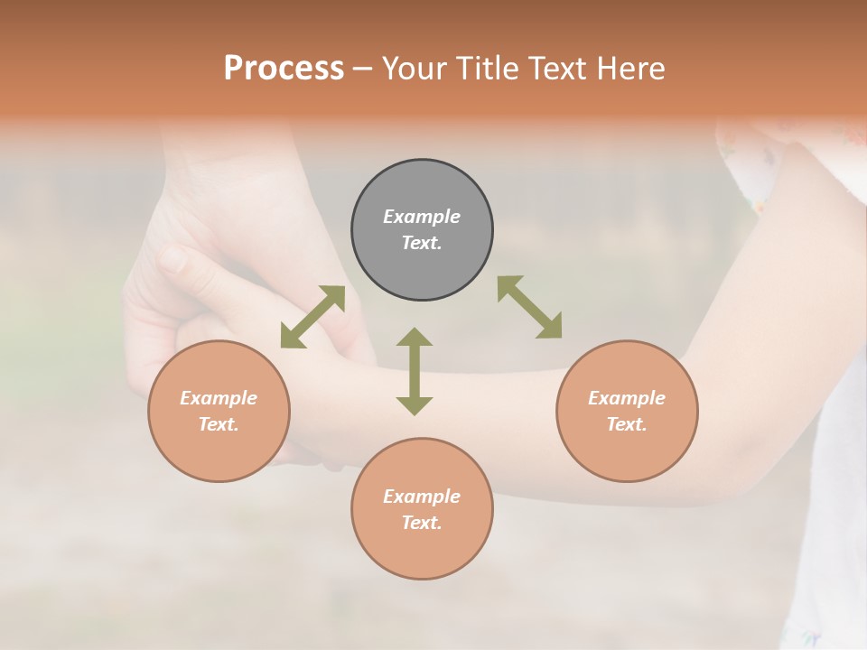 Childhood Hand Together PowerPoint Template