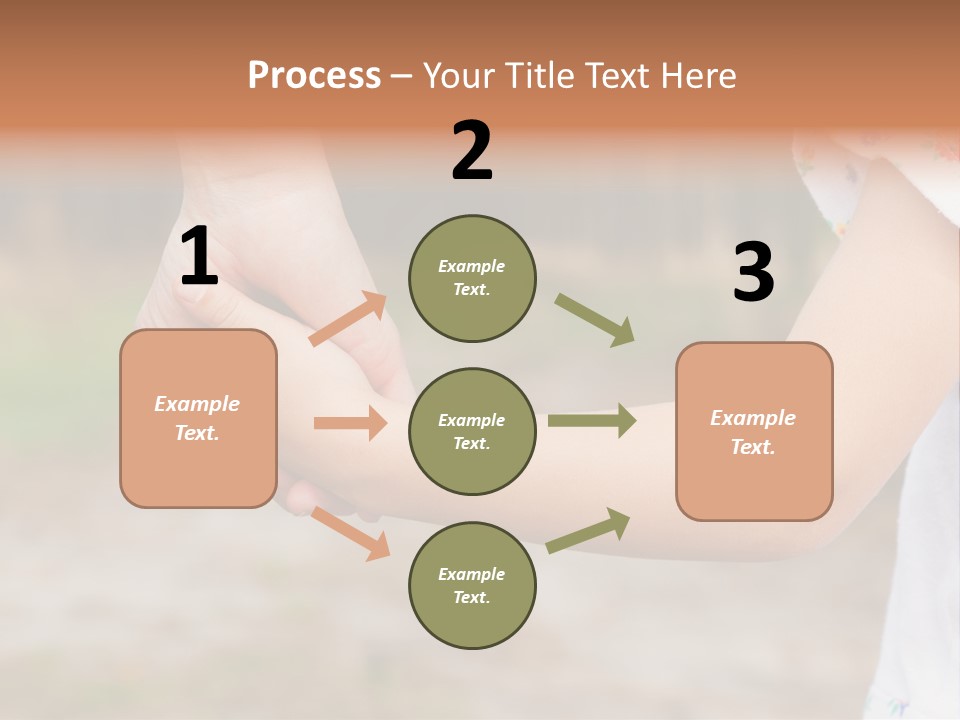 Childhood Hand Together PowerPoint Template