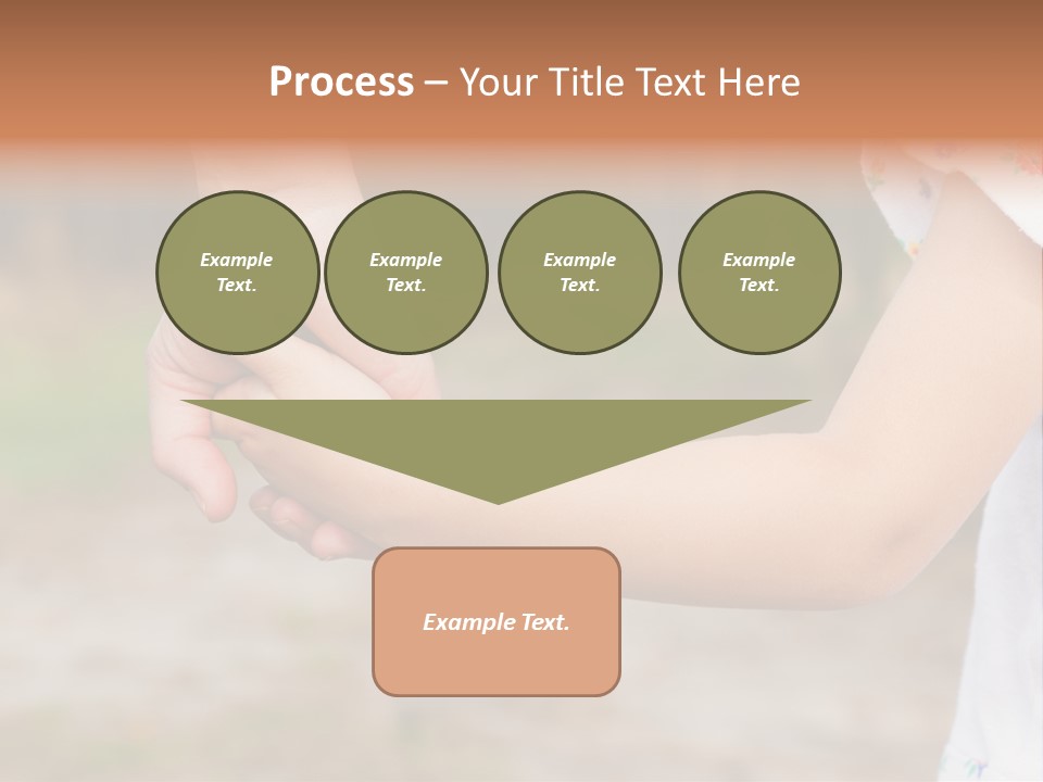 Childhood Hand Together PowerPoint Template