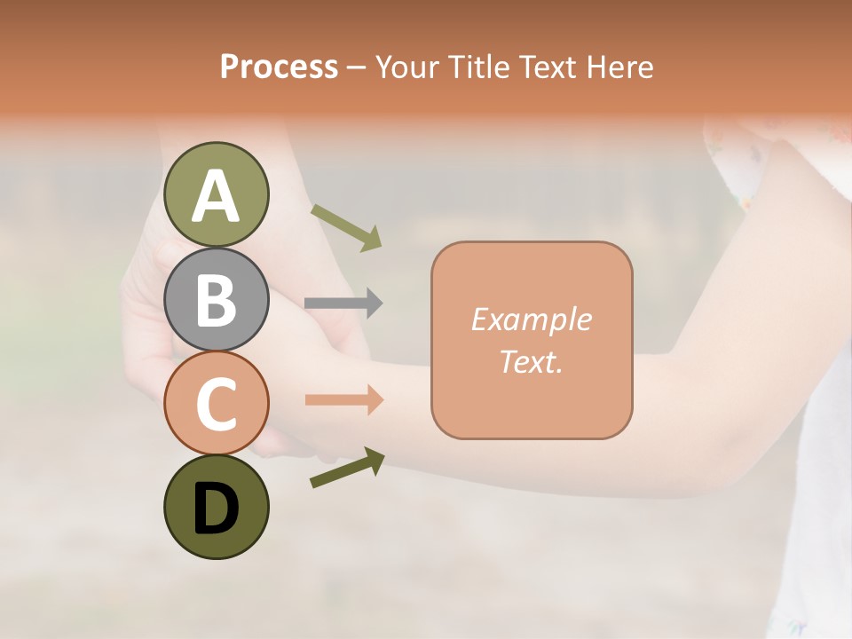 Childhood Hand Together PowerPoint Template