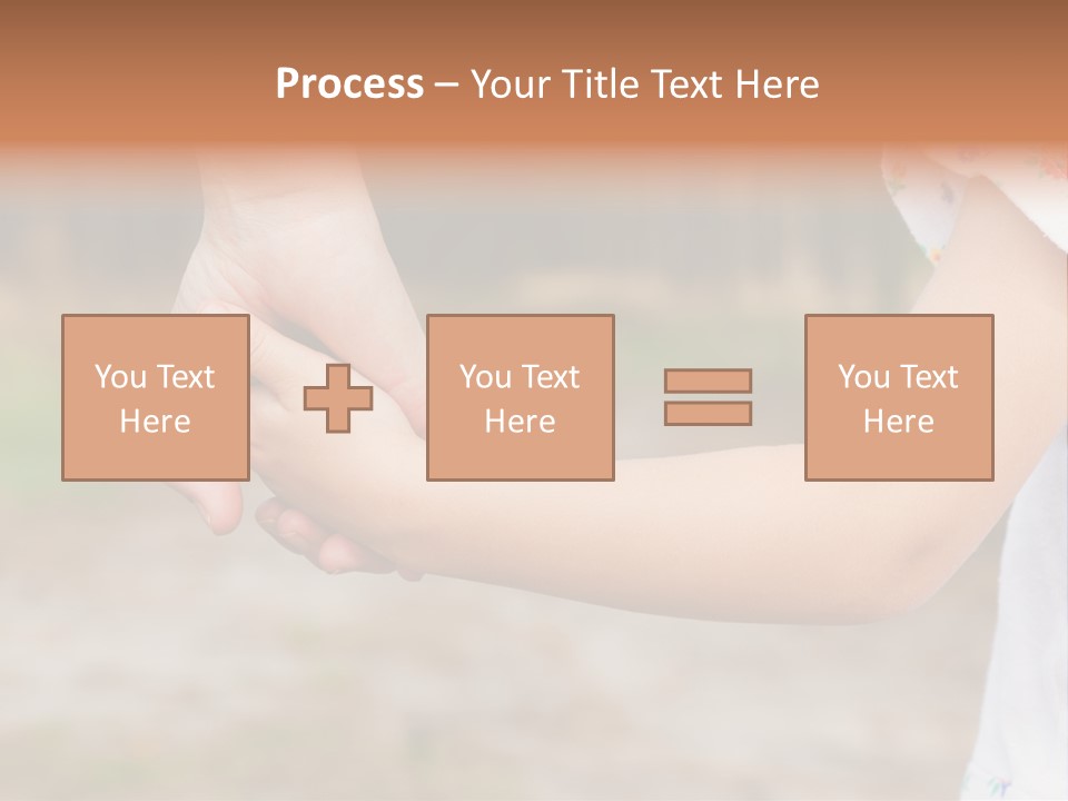 Childhood Hand Together PowerPoint Template