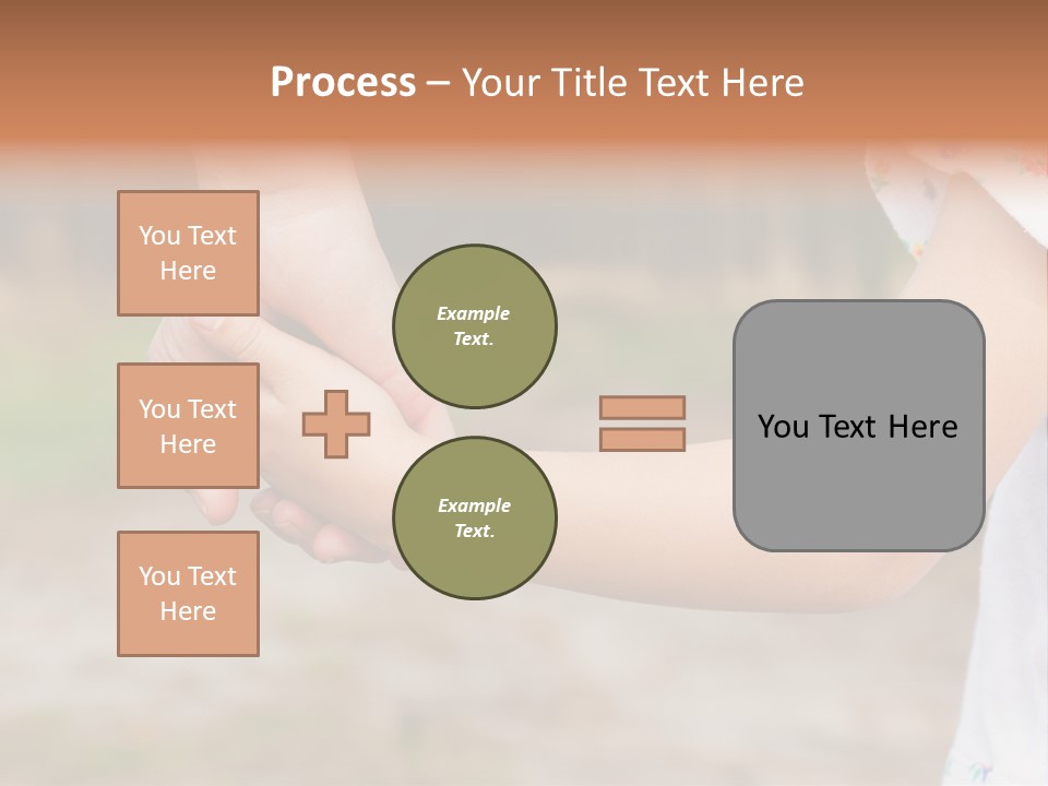 Childhood Hand Together PowerPoint Template