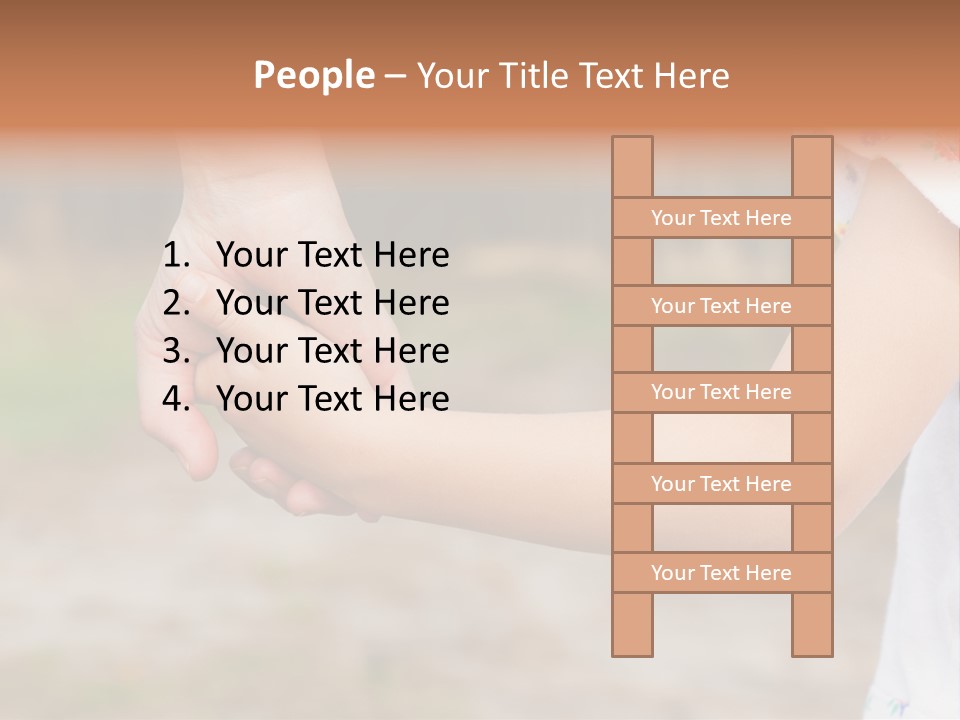 Childhood Hand Together PowerPoint Template