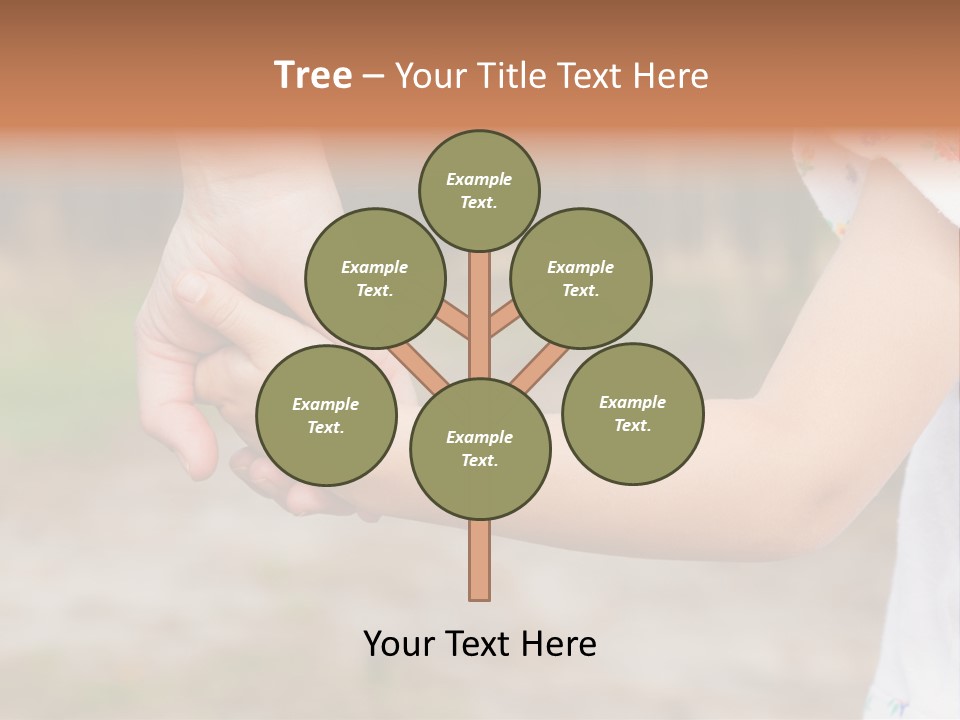 Childhood Hand Together PowerPoint Template