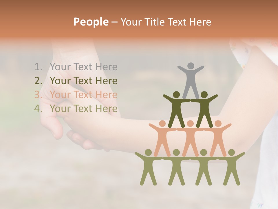 Childhood Hand Together PowerPoint Template