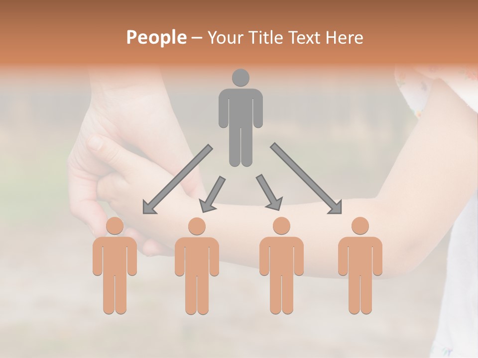 Childhood Hand Together PowerPoint Template