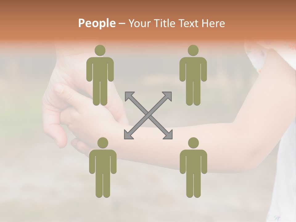 Childhood Hand Together PowerPoint Template