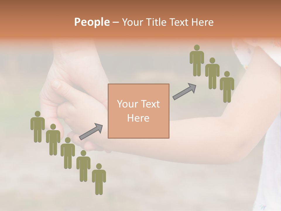 Childhood Hand Together PowerPoint Template