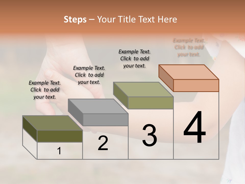 Childhood Hand Together PowerPoint Template