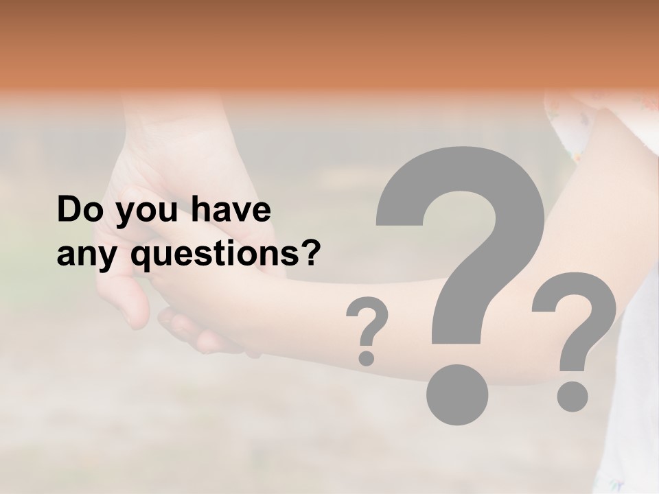 Childhood Hand Together PowerPoint Template