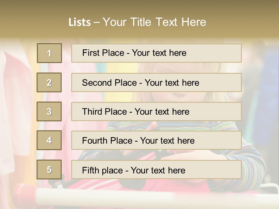 People Trolley Person PowerPoint Template