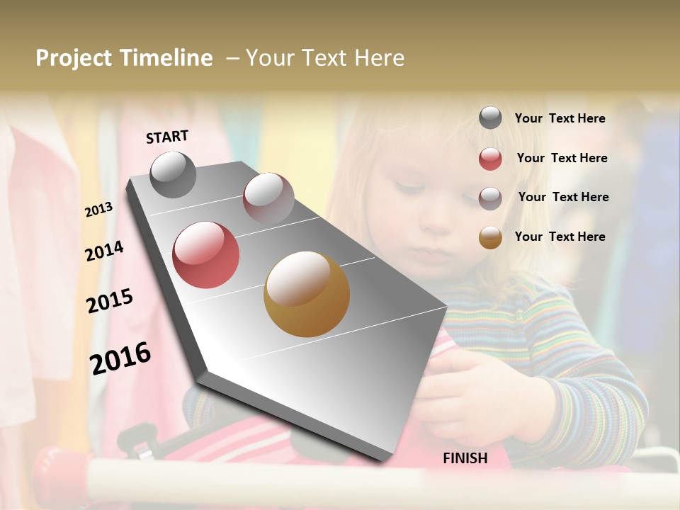 People Trolley Person PowerPoint Template