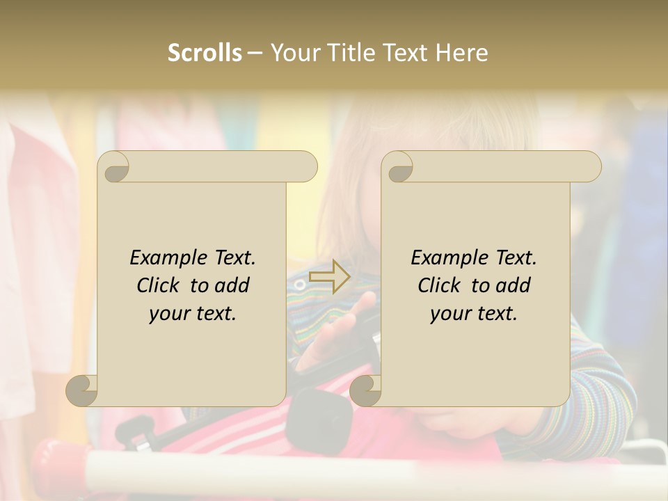 People Trolley Person PowerPoint Template