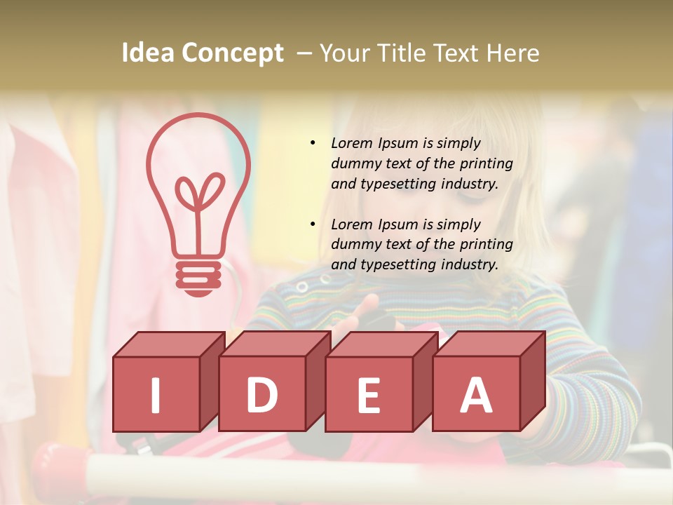 People Trolley Person PowerPoint Template