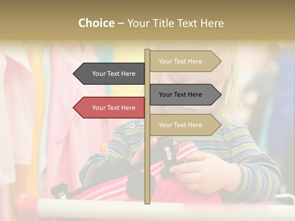 People Trolley Person PowerPoint Template