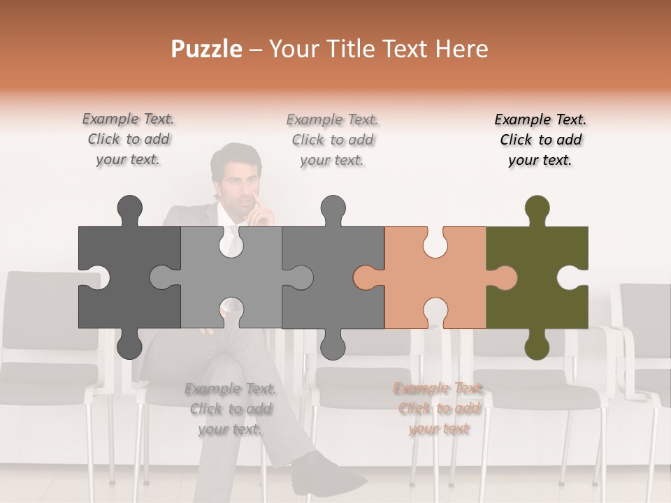 Suit Business Travel Grey PowerPoint Template