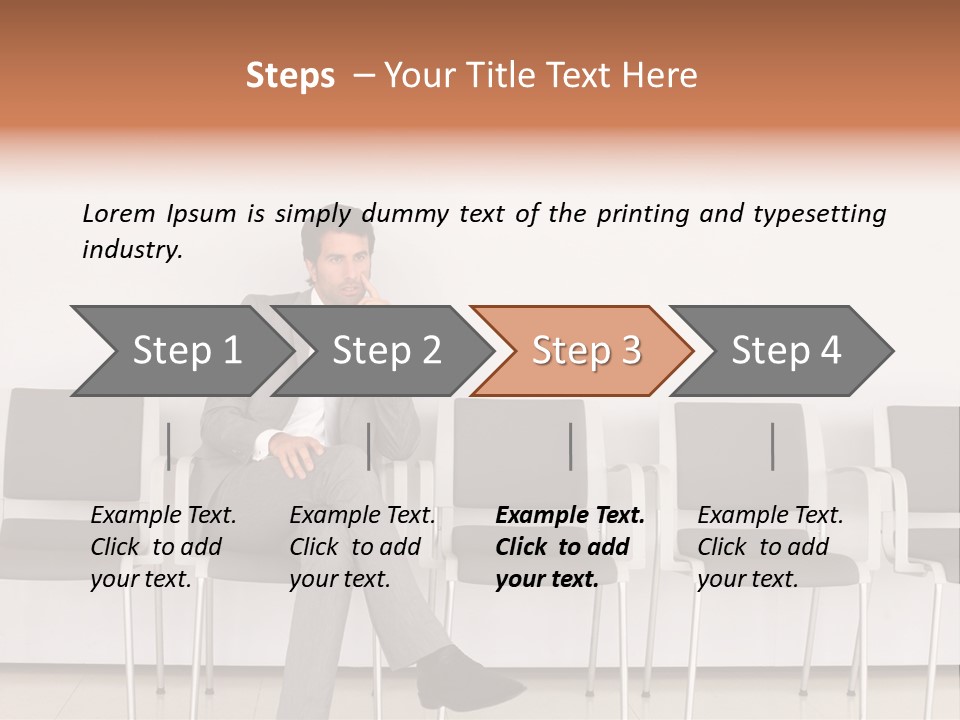 Suit Business Travel Grey PowerPoint Template