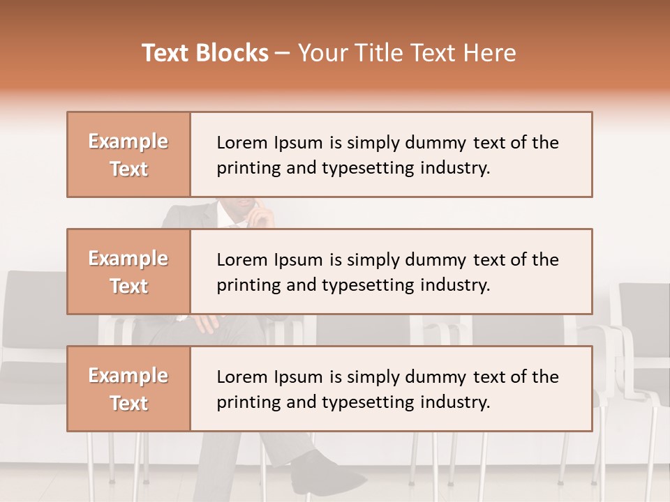 Suit Business Travel Grey PowerPoint Template