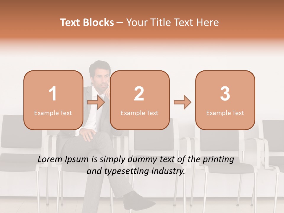 Suit Business Travel Grey PowerPoint Template