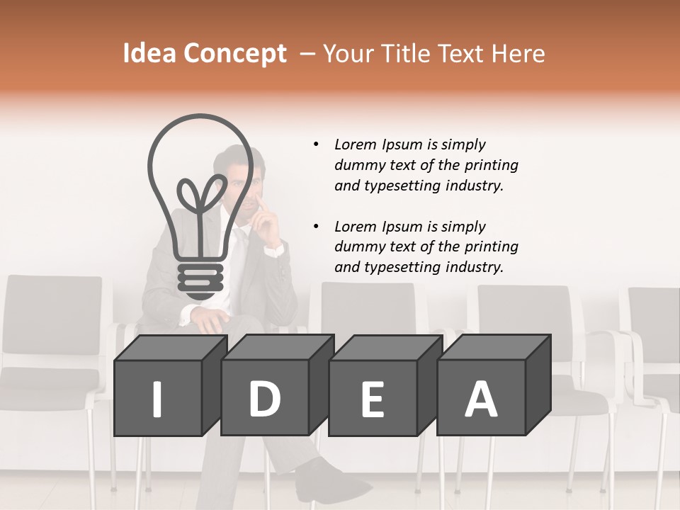 Suit Business Travel Grey PowerPoint Template