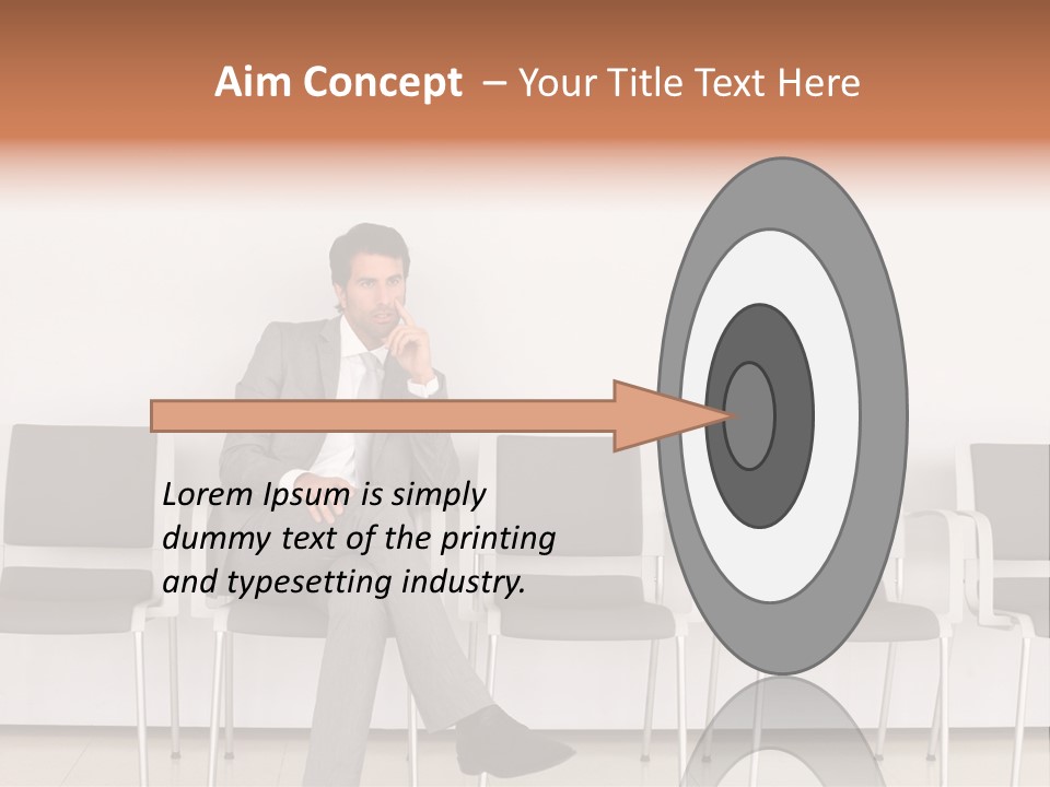 Suit Business Travel Grey PowerPoint Template