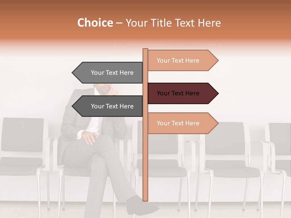 Suit Business Travel Grey PowerPoint Template