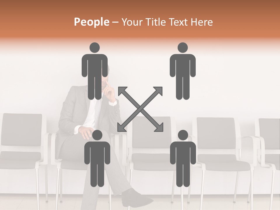 Suit Business Travel Grey PowerPoint Template