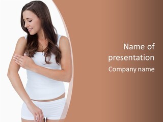 White Background Hand Moisturizer PowerPoint Template