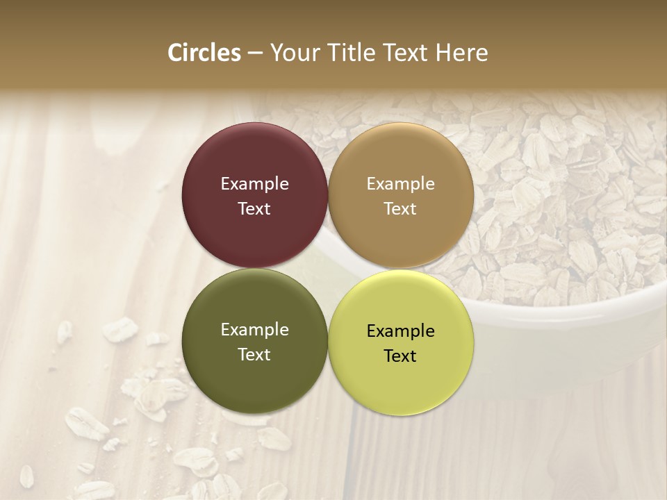 Wooden Dinner Dieting PowerPoint Template