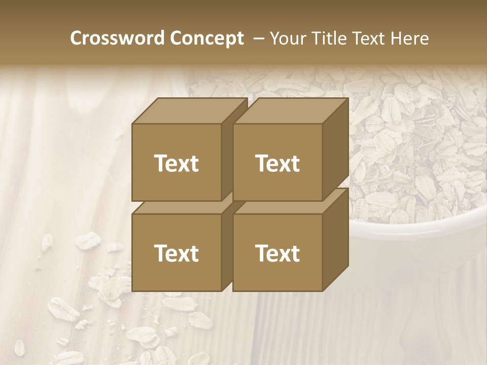 Wooden Dinner Dieting PowerPoint Template