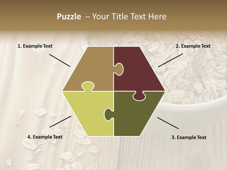 Wooden Dinner Dieting PowerPoint Template