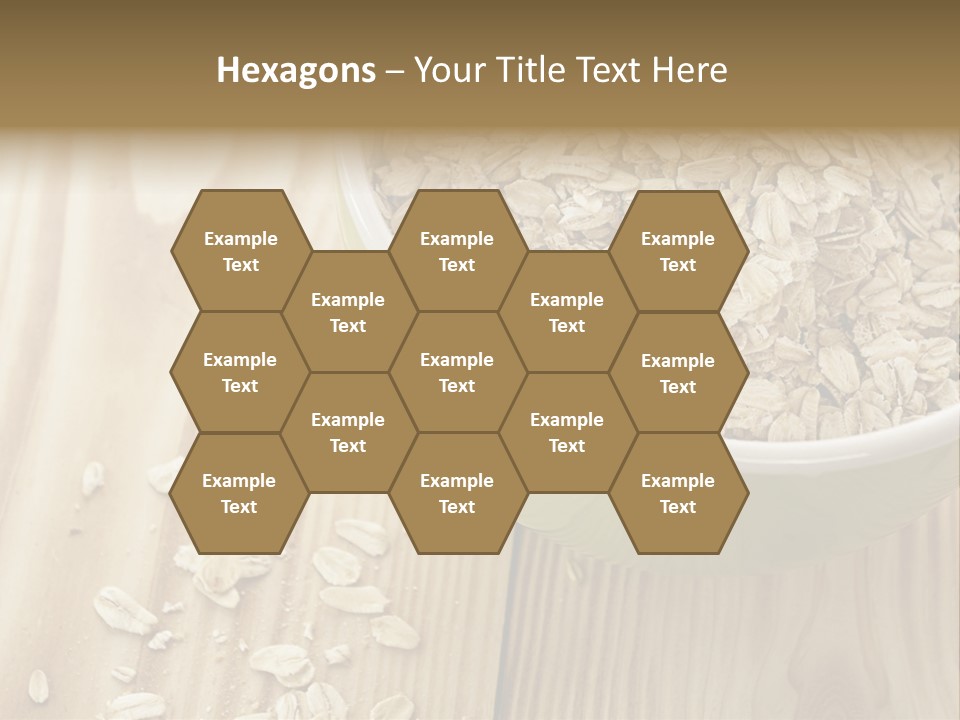 Wooden Dinner Dieting PowerPoint Template