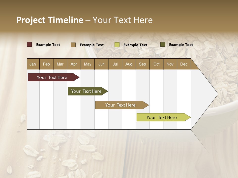 Wooden Dinner Dieting PowerPoint Template