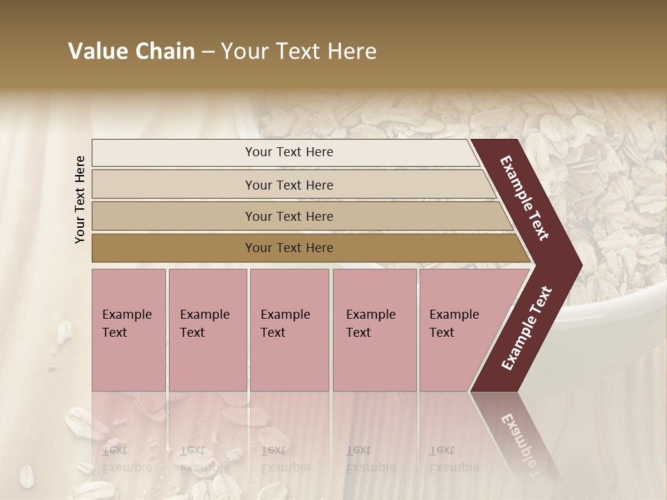 Wooden Dinner Dieting PowerPoint Template