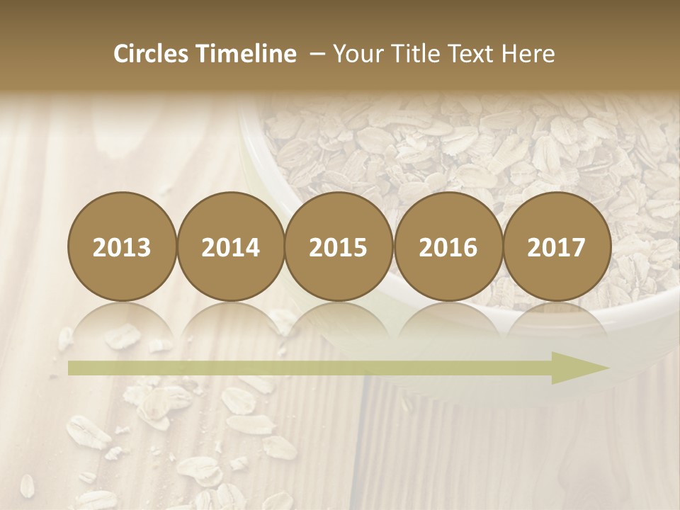 Wooden Dinner Dieting PowerPoint Template