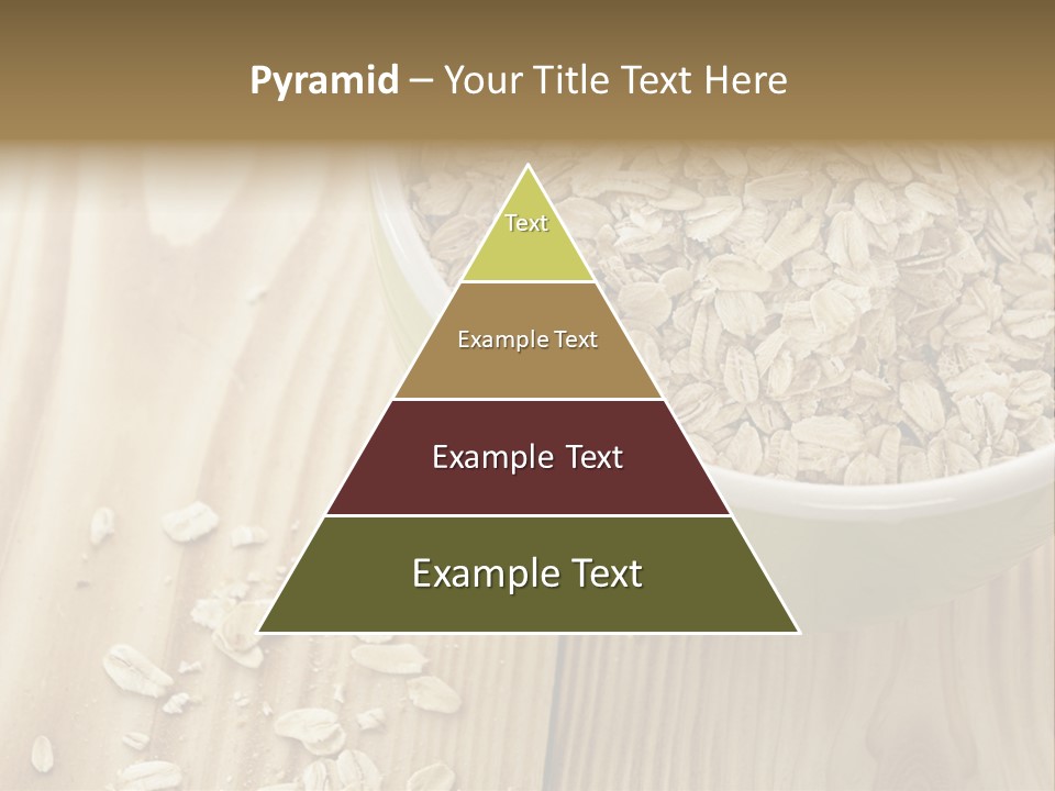 Wooden Dinner Dieting PowerPoint Template